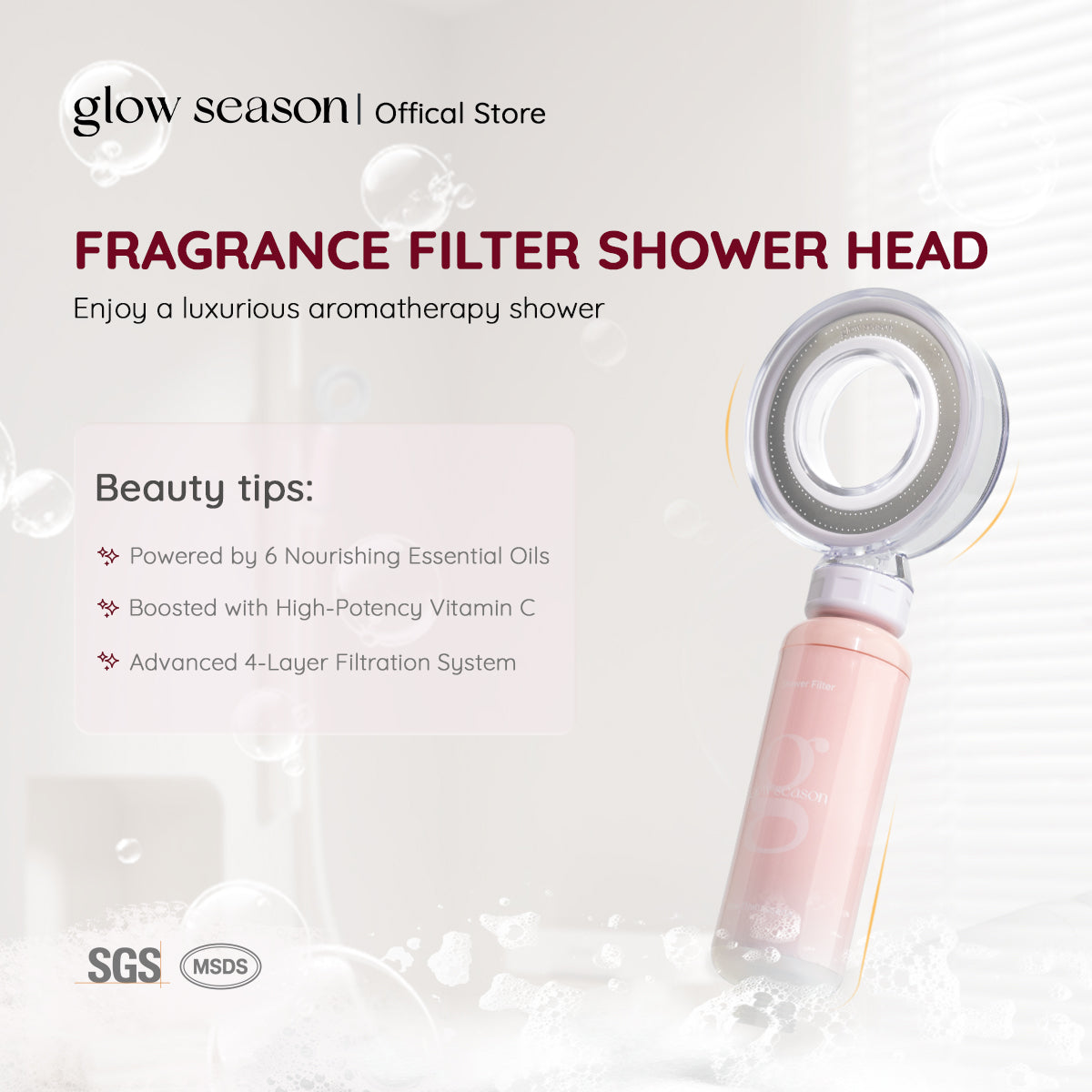 GlowSeason Aromatherapy Shower Head